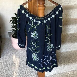 Poupette St Barth Off The Shoulder Swim Cover Up
